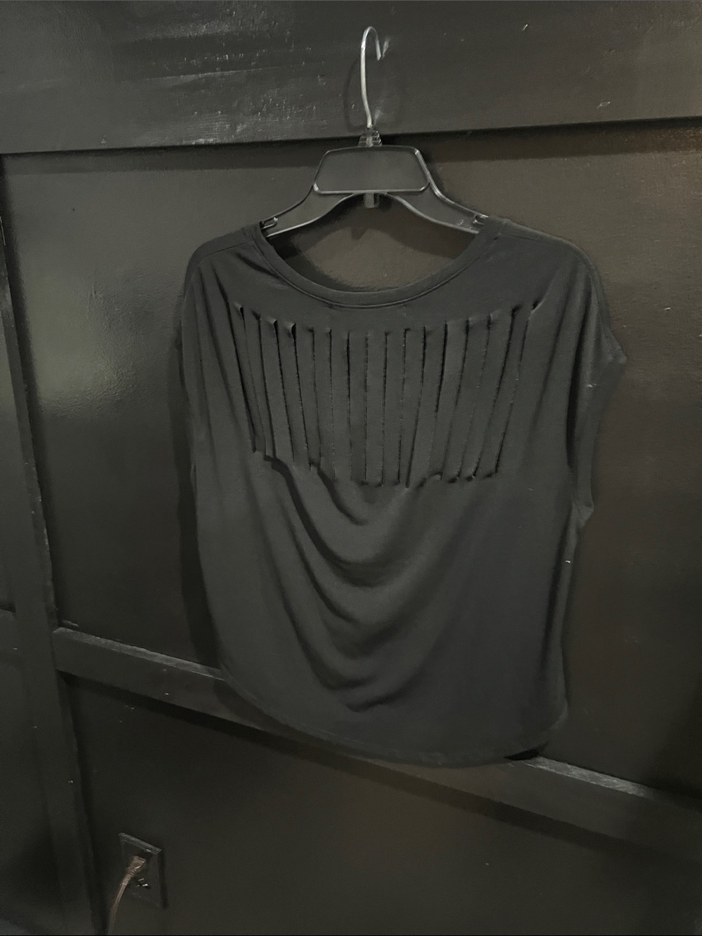 Graham & Spencer | Black Short Sleeve Top | Size Small Petite
